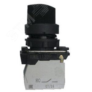 КПЕ 1131 -Р УХЛ3, чёрный, 3но+1нз, ручка с фиксацией на 2 положения, IP40, переключатель  (ЭТ) (ET012436)