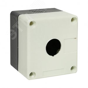КП-101, белый, пластик, 1 отверстие, IP54, корпус поста  (ЭТ) (ET055754) - Электротехник