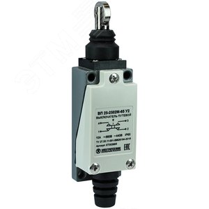 ВП 25-2502М-65 У2, толкатель с роликом, 1з+1р, инерционный, 21х56 мм, 3А, IP65, выключатель путевой  (ЭТ) (ET003888) - Электротехник