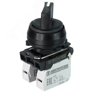 ПЕ-061 исп.2, 1з+1р, 10А, 660В, рукоятка на 2     положения -45° +45°, IP54 (ET514787) - Электротехник