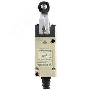 ВП 25-2118М-65 У2, рычаг с пластиковым роликом, 1з+1р, безинерционный, 21х56 мм, 3А, IP65, выключатель путевой  (ЭТ) - Электротехник