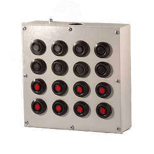 ПКУ-15-21.441-54У2 (8*КЕ081/2(1з+1р) черная + 8*КЕ081/2(1з+1р) красная + PG-36), пост управления  (ЭТ) - Электротехник