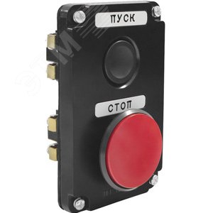 ПКЕ 112-2 У3, 10А, 660В, 2 элемента, чёрный цилиндр и красный гриб, в нишу, IP40, пост управления (ЭТ) | ET519053 | Электротехник - Электротехник