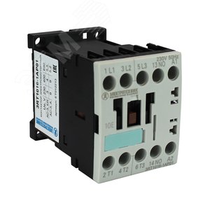 3RT1016-1AP01, 3-пол., 9A, AC-3, 4кВт/400V, 1НO, 230V AC, 50/60Гц, тип. S00, винт. клеммы, IP20, контактор э/м  |ET012213| Электротехник - Электротехник