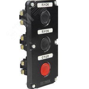 ПКЕ 112-3 У3, 10А, 660В, 3 элемента, чёрный и красный цилиндр, в нишу, IP40, пост управления (ЭТ) | ET519054 | Электротехник - Электротехник