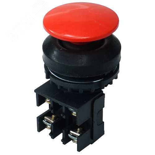 Выключатель кнопочный ВК30-10-11130-54 У2 кр 1з+1ргриб без фиксации IP54 10А 660В (ET053190)