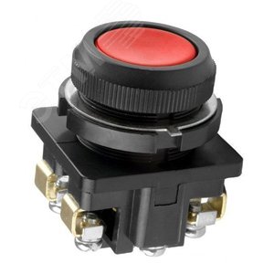 КЕ-011 У3 исп.4, красный, 1з, цилиндр, IP40, 10А, 660В, выключатель кнопочный (ЭТ) | ET511655 | Электротехник - Электротехник