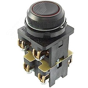 КЕ-012 У3 исп.1, черный, 4з, цилиндр, IP40, 10А, 660В, выключатель кнопочный (ЭТ) | ET529306 | Электротехник - Электротехник