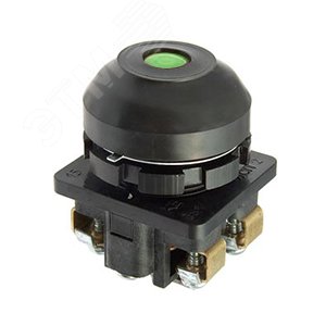 КЕ-081 У2 исп.2, зеленый, 1з+1р, цилиндр, IP54, 10А, 660В, выключатель кнопочный (ЭТ) | ET520526 | Электротехник - Электротехник