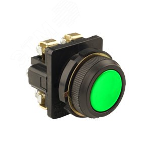 КЕ-011 У3 исп.2, зелёный, 1з+1р, цилиндр, IP40,10А, 660В, выключатель кнопочный (ЭТ) | ET007259 | Электротехник - Электротехник