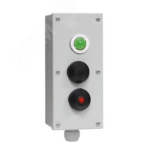 Пост управления ПКУ-15-21-131-IP54 скл11зел.+2*ВК30(1+1)чер (ET055047)