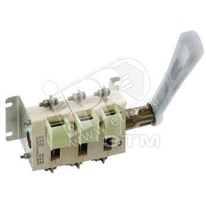 Рубильник ВР32-31А70220-00 УХЛ3 100А несъёмная боковая рукоятка 3-х полюсный на два направления IP00 - Электротехник