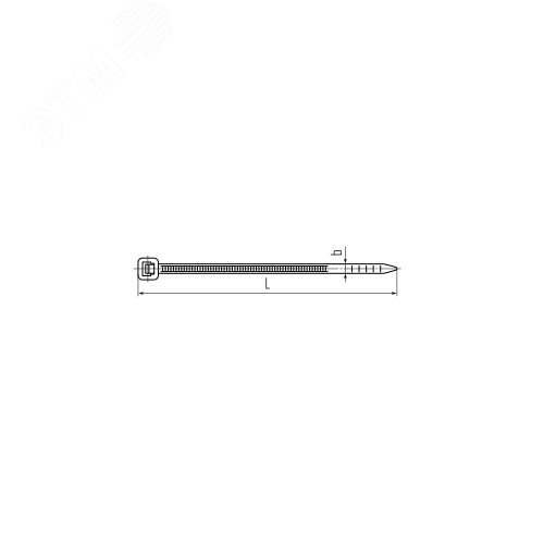 Стяжка нейлоновая морозостойкая КСС «NORD» 3х150 (бел) (100шт) 3
