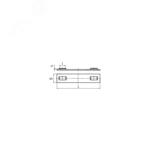 Бирка маркировочная из нержавеющей стали AISI 304 МБC (304) 89х10 3