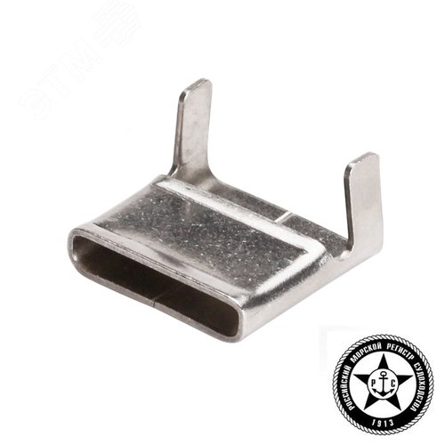 Скрепа бандажная СМ (304)-12 (100шт) из нержавеющей стали AISI 305 2
