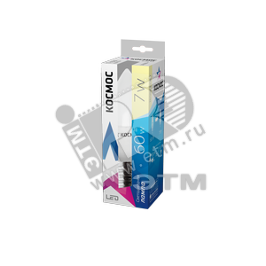 Лампа светодиодная LED Свеча 7Вт Е27 230v 3000K 540Лм (Lksm_LED7wCNE2730) - КОСМОС