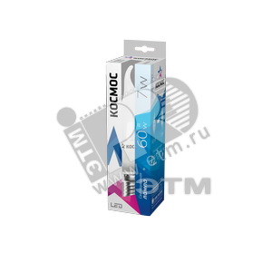 Лампа светодиодная LED Свеча на ветру 7Вт Е14 230v 4500K 560Лм - КОСМОС