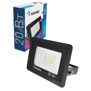Прожектор светодиодный ДО-20Вт 6500К 1600Лм IP65 Космос (K_PR5_LED_20) - КОСМОС