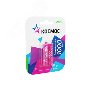 Аккумулятор 1000мАч R03(AAA) NiMh - КОСМОС