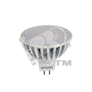 Лампа светодиодная LED 5Вт 12В GU5.3 D50х45 холодный MR16 - КОСМОС