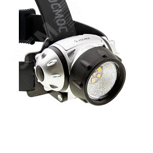 Фонарь налобный KOC-H19-LED, XPE LED + 6 SMD, 3 батарейки ААА,  250Lm, Космос (KOC-H19-LED) - фото 2