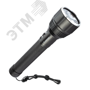 Фонарь аккумуляторный ручной 20Вт LED съемные Li-ion 26650 4000мА.чx2 шт.=8000мА.ч Power-bank корпус анодированный алюм. индикатор уровня заряда USB-шнур type C ремешок ручной КОСМОС KOC131Lit - КОСМОС
