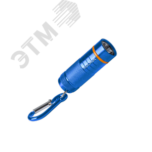 Фонарь брелок 1Вт LED/4xLR44 входят в комплект/корпус анодированный алюминий/карабин, КОСМОС - КОСМОС