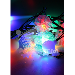 Гирлянда светодиодная 30 LED сосульки ёлочка RGB 4.4м 8 режимов Космос (KOC_GIR30LEDMIX1_RGB) - КОСМОС