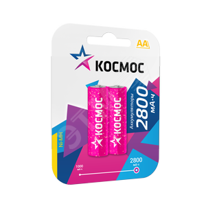 Аккумулятор R6 (AA) Ni-Mh 2800MAh - КОСМОС