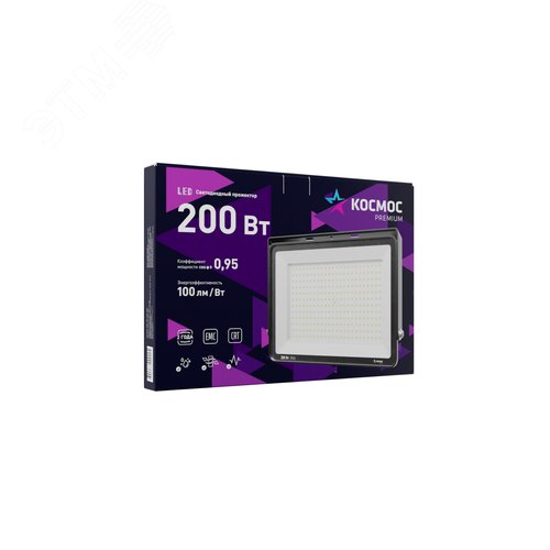 Прожектор светодиодный PREMIUM 200 Вт, 20000 Лм, IP65, 6500К - фото 3