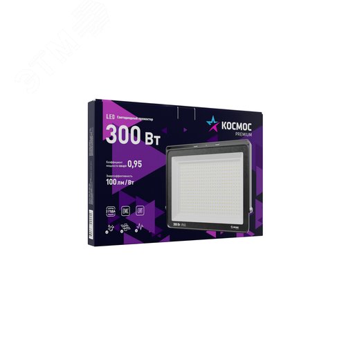 Прожектор светодиодный PREMIUM 300 Вт, 30000 Лм, IP65, 6500К - фото 3