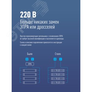 Лампа светодиодная LED 10Вт T8 G13 D25х600 6500К дневной 1100 лм - фото 6