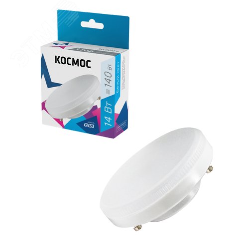 Лампа светодиодная LED 14Вт 220В GX53 4500K белый 1140 лм - фото 2