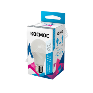 Лампа светодиодная LED 11Вт 220В Е27 D60х108 4500 белый 900Лм А60 - КОСМОС