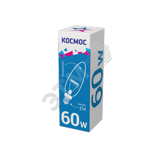 ДС 60вт 230в E14 Космос прозрачная - КОСМОС