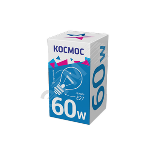 ЛОН 60вт А55 230в E27 Космос прозрачная - КОСМОС
