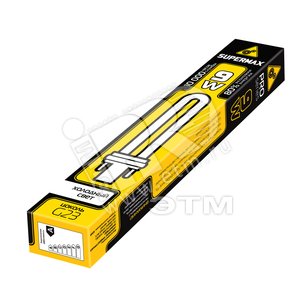 Лампа энергосберегающая КЛЛ 9/842 G23 PL D34х169 SuperMax - КОСМОС