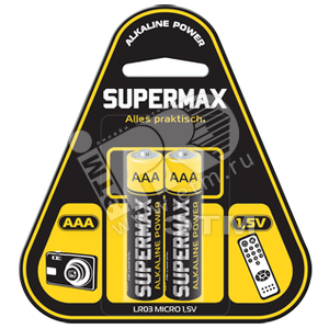 Элем.пит. Supermax LR03 2*BL - КОСМОС