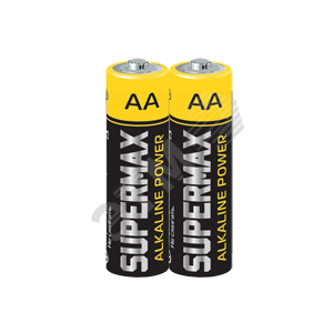 Элемент питания LR6 (АА) 1.5V Alkaline 2S в шринке Supermax - КОСМОС