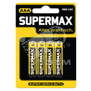 Элем. пит. Supermax R03 4*BL - КОСМОС