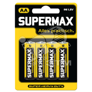 Эл.пит. Supermax R6 BL4 солевая - КОСМОС