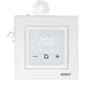 Терморегулятор ДЕВИ Classy c Wi-Fi, с датчиком пола, белый, 16А (140F1064R) - DEVI
