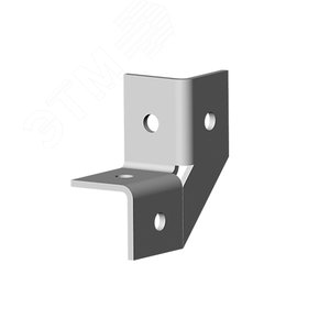 Угол 3D, 4 отверстия, толщ. 4,0 мм, гальван. цинк - Ostec