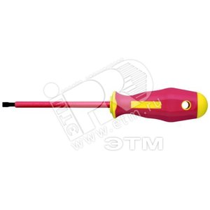 KL10017580IS  Шлицевая отвертка 8,0 х 1,2 с изол. рукояткой (VDE до 1000В) (klkKL10017580IS)