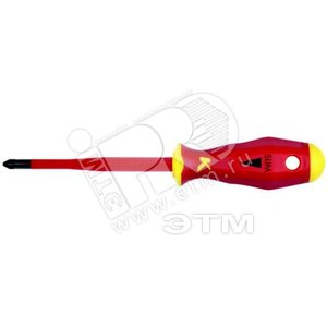 KL110PH2ISLIM Крестовая отвертка KLAUKE SLIM-Line PH2 с зауженным стержнем в электроизолир. исполнении (VDE до 1000В) - KLAUKE