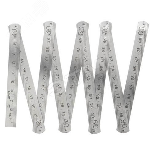 Метр складной металлический 1м - FIT