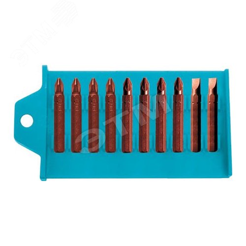 Биты S2 сталь 50мм PH0/PH1/PH2/PH3/PZ0/PZ1/PZ2/PZ3/SL4/SL6 (10шт) - FIT