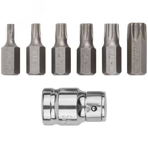Набор бит ''TORX'' 7 шт CrV - FIT