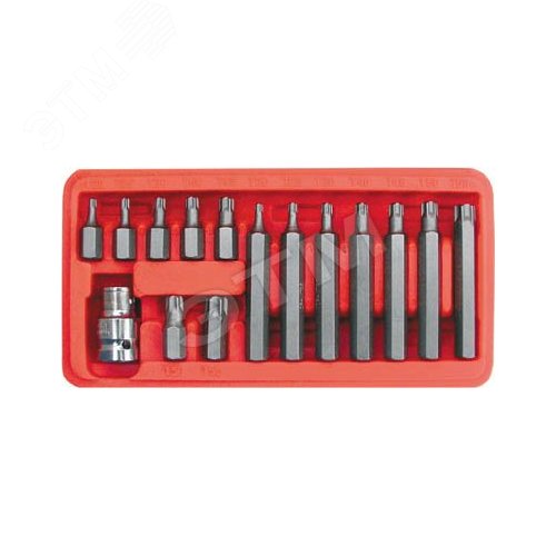 Набор бит TORX, 15 шт. CrV - FIT