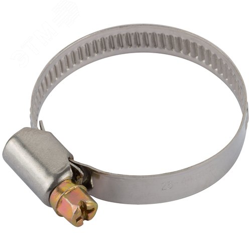 Хомут обжимной (нержавеющая сталь) 26-44 мм 2